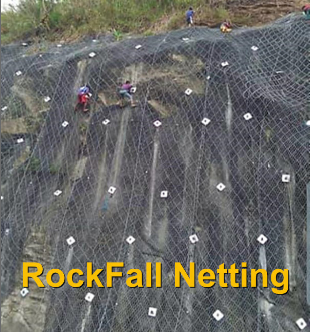 Combination Geotextile Gabion Rock Fall Netting Galvanized Hexagonal Steel Wire Mesh Grid Erosion Control 2