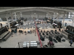 A drone view of the gabion workshop